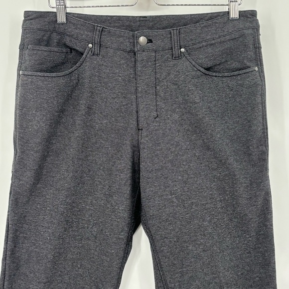 Lululemon ABC Pant Slim *Tech Canvas” heathered black Sz 34 
Casual performance - Picture 6 of 12